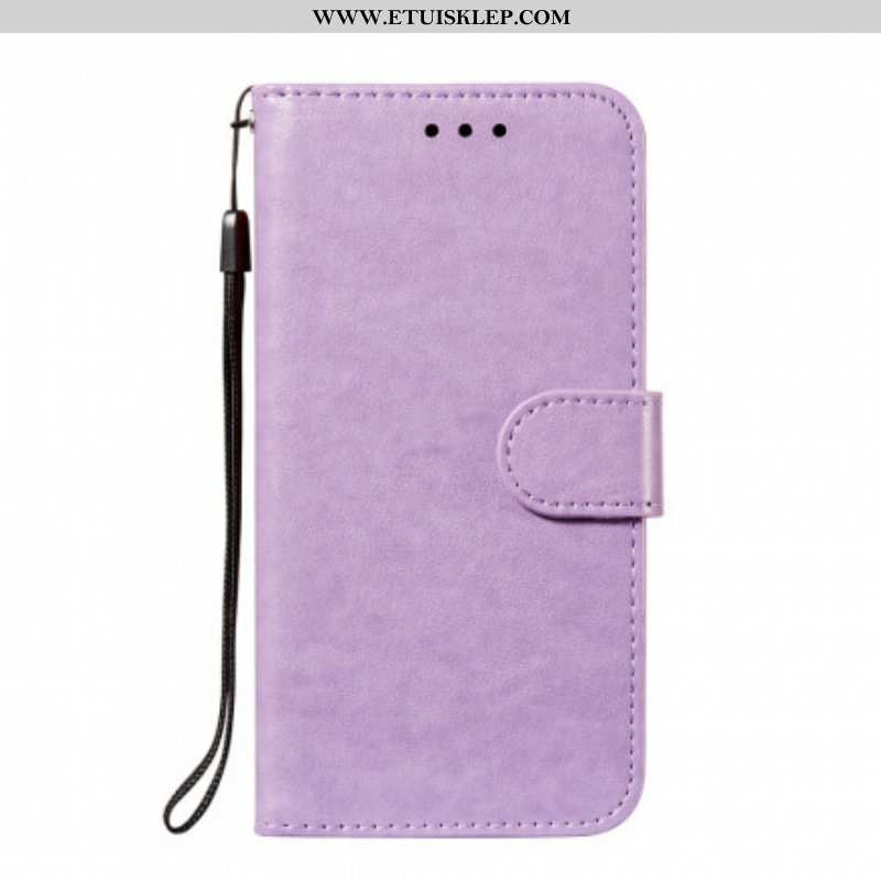 Etui Folio do Xiaomi Redmi Note 10 / 10S Monochromatyczny Skórzany Styl